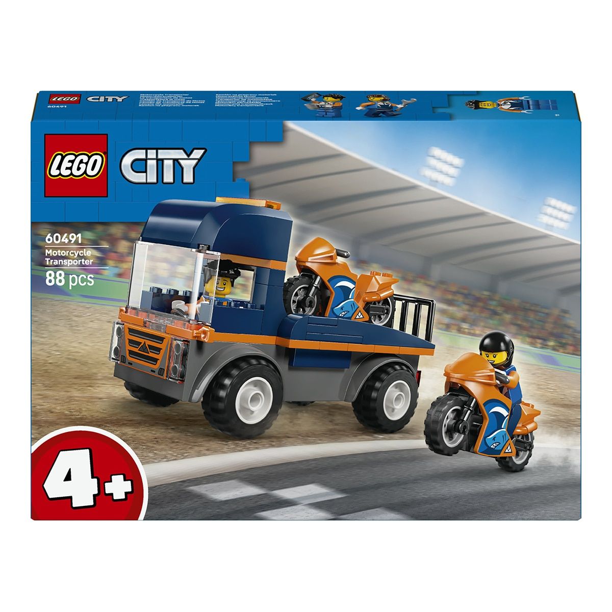 LEGO CITY GREAT VEHICLES CAMIÓN DE TRANSPORTE DE MOTOS