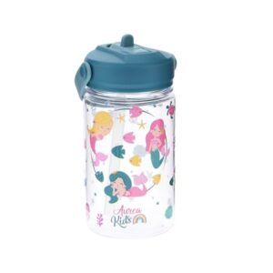 AUREA BOTELLA TRITÁN 350ML CON PAJITA EMERALD MERMAID DREAMS