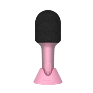Lalarma Micrófono Altavoz con Purpurina Rosa