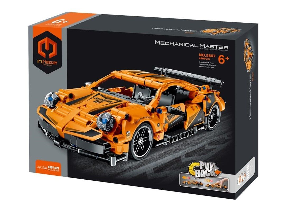 IMMASTER COCHE DE CARRERAS NARANJA