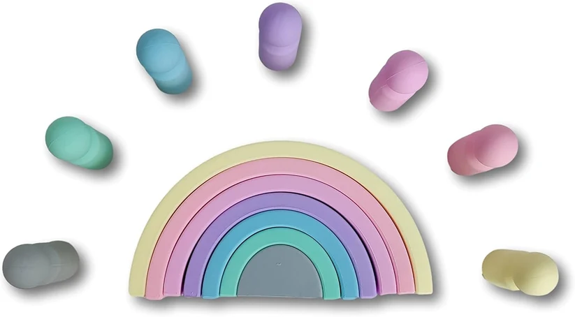 JUEGACONMIGO MIWIS ARCO IRIS 7PCS PASTEL + 7 FIGURAS - Imagen 3