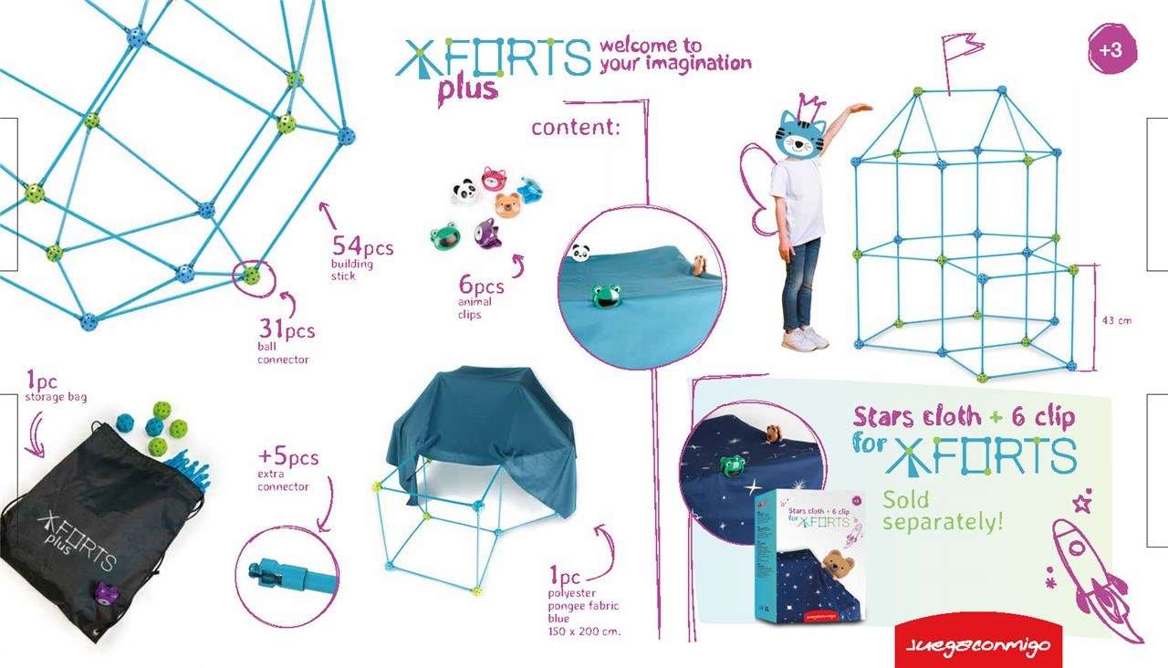 JUEGACONMIGO XFORTS SET 85 PCS - Imagen 2