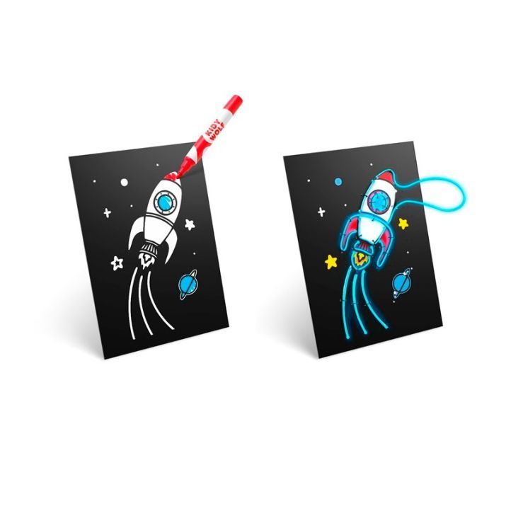 KIDYWOLF KIDYNEON SET PARA DECORAR MURALES LUMINOSOS 9 PLANTILLAS - Imagen 3