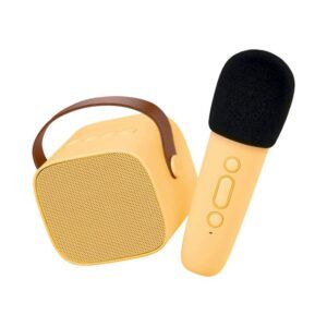 LALARMA KARAOKE ALTAVOZ BLUETOOTH CON MICRÓFONO AMARILLO