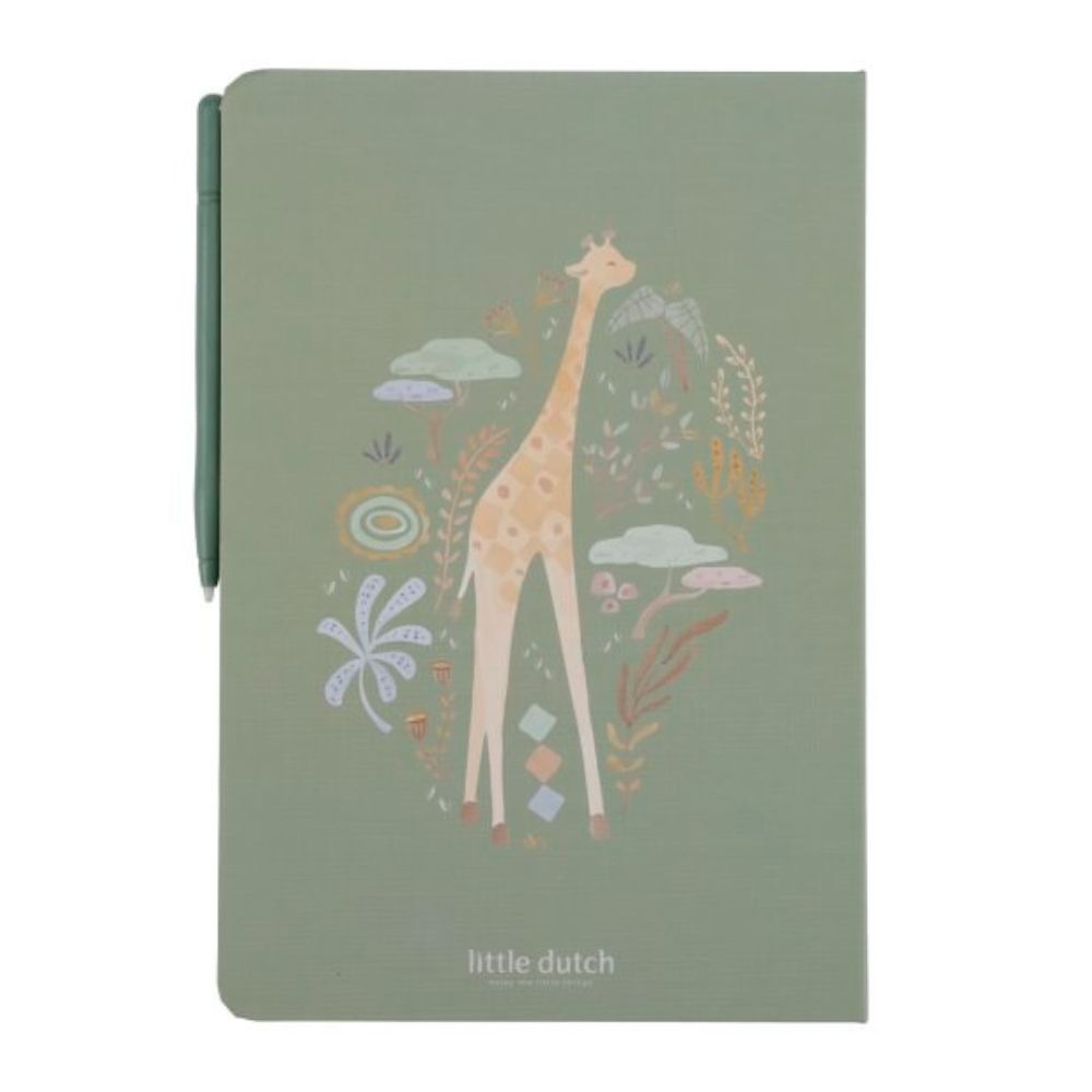 LITTLE DUTCH TABLET DE DIBUJO VERDE SAFARI FRIENDS - Imagen 3