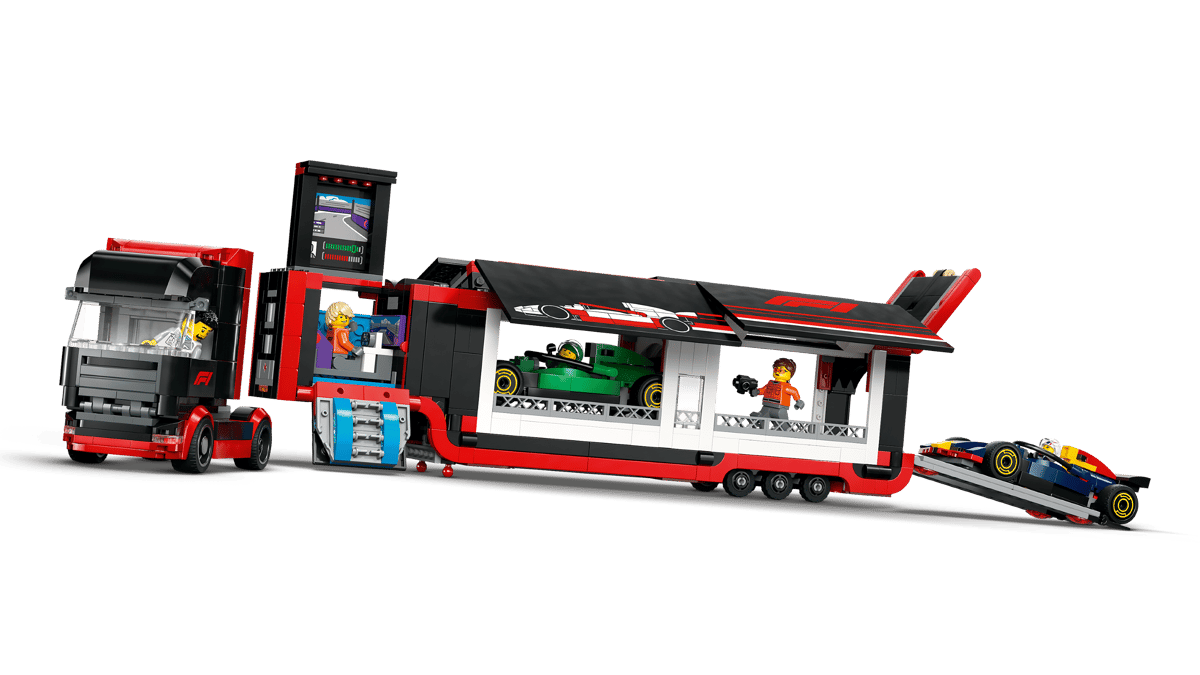 LEGO CITY FORMULA 1 CAMIÓN DE F1 CON COCHES DE F1 RB20 Y AMR24 - Imagen 3