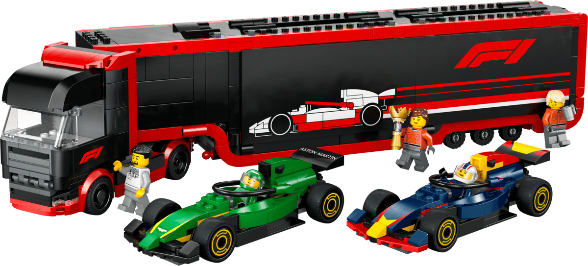 LEGO CITY FORMULA 1 CAMIÓN DE F1 CON COCHES DE F1 RB20 Y AMR24 - Imagen 2