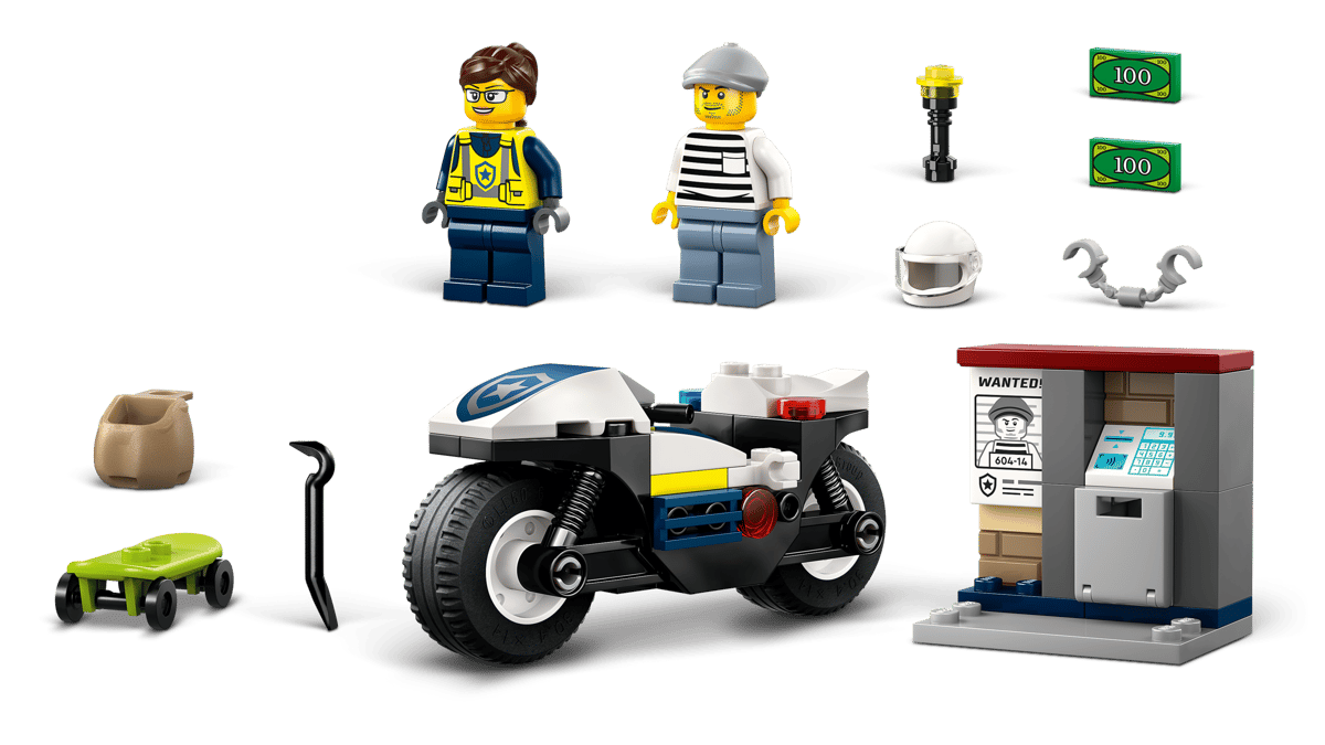 LEGO CITY POLICE PERSECUCIÓN EN MOTO DE POLICÍA - Imagen 4
