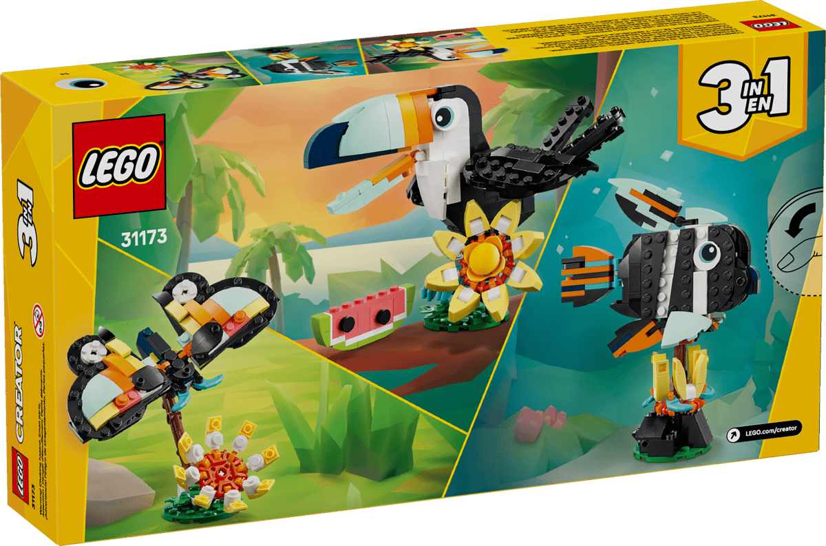 LEGO CREATOR FAUNA SALVAJE: TUCÁN TROPICAL - Imagen 6