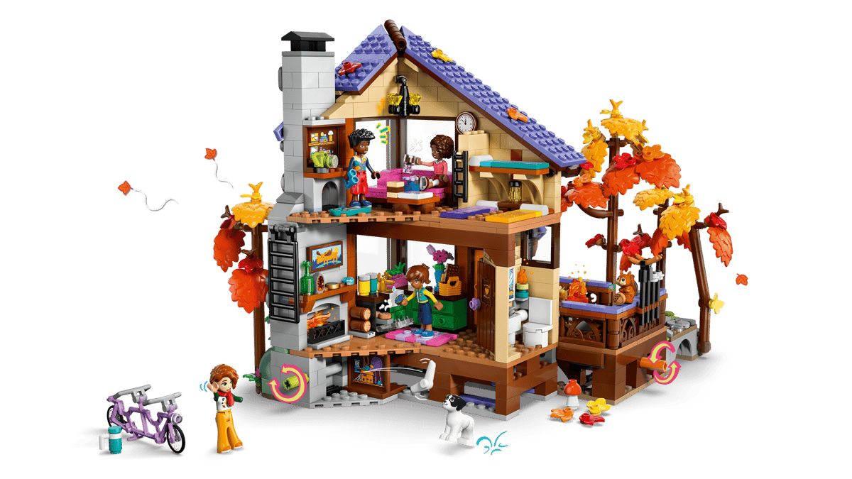 LEGO FRIENDS ACOGEDORA CABAÑA EN EL BOSQUE OTOÑAL - Imagen 3