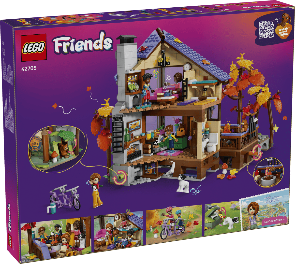 LEGO FRIENDS ACOGEDORA CABAÑA EN EL BOSQUE OTOÑAL - Imagen 7