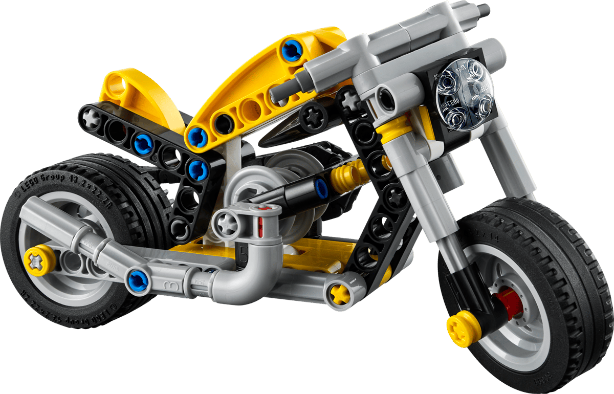 LEGO TECHNIC MOTO AMARILLA - Imagen 2