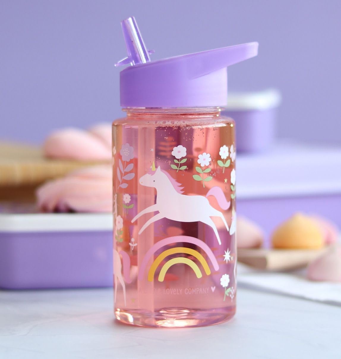 LITTLE LOVELY BOTELLA 450ML UNICORNIO - Imagen 3