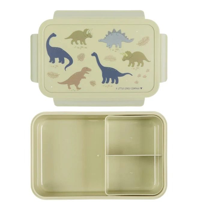 LITTLE LOVELY CAJA ALMUERZO BENTO DINOSAURIOS - Imagen 2