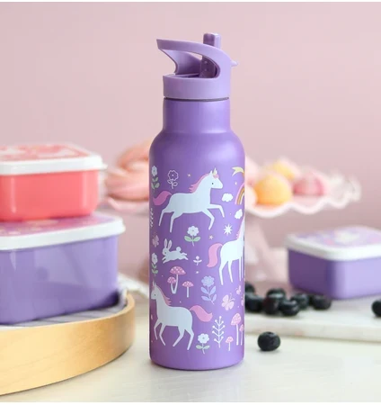 LITTLE LOVELY COMPANY BOTELLA ACERO 500 ML UNICORNIOS - Imagen 3