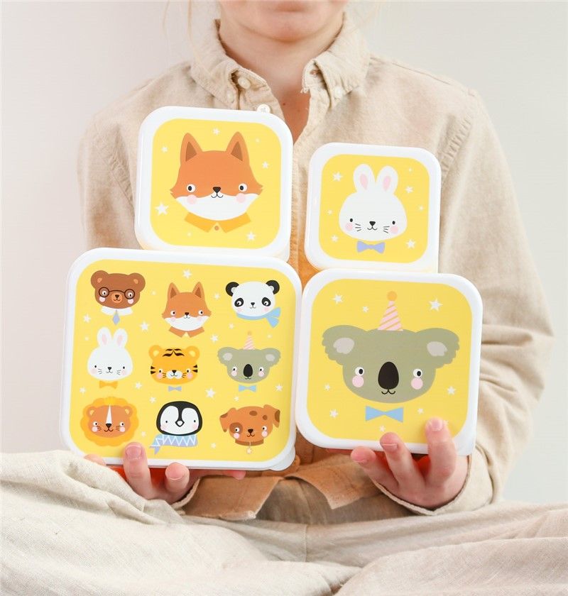 LITTLE LOVELY SET 4 CAJAS SNACK ANIMALES - Imagen 3