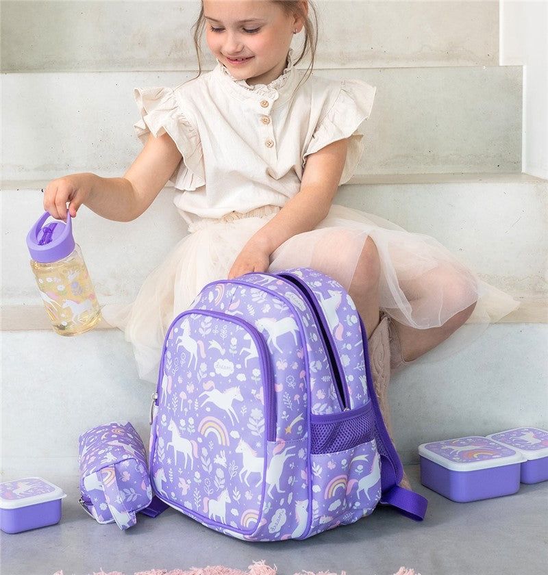 LITTLE LOVELY COMPANY MOCHILA BOLSILLO TÉRMICO UNICORNIOS - Imagen 4