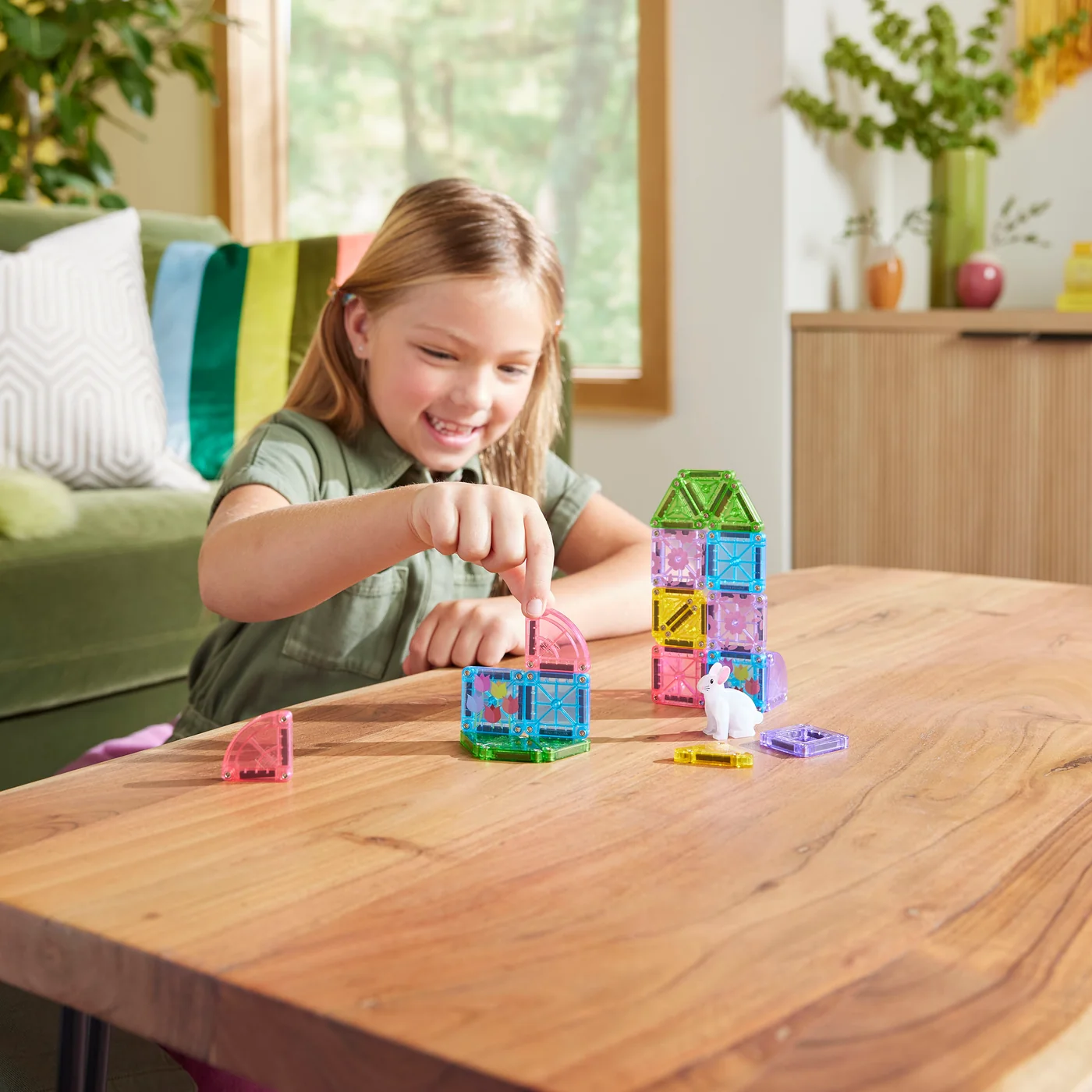 MAGNA-TILES MICROMAGS TRAVEL SET SPRING - Imagen 4
