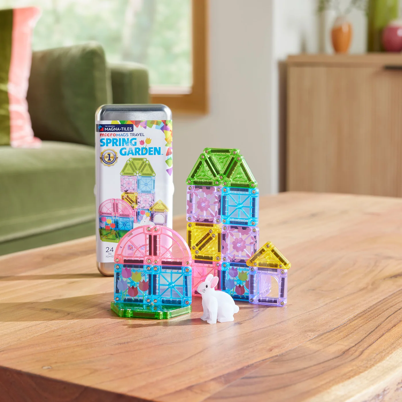 MAGNA-TILES MICROMAGS TRAVEL SET SPRING - Imagen 5