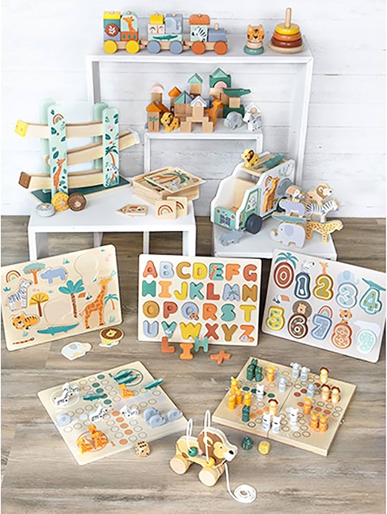 SMALL FOOT PUZZLE DE MADERA PARA CONTAR SAFARI - Imagen 5