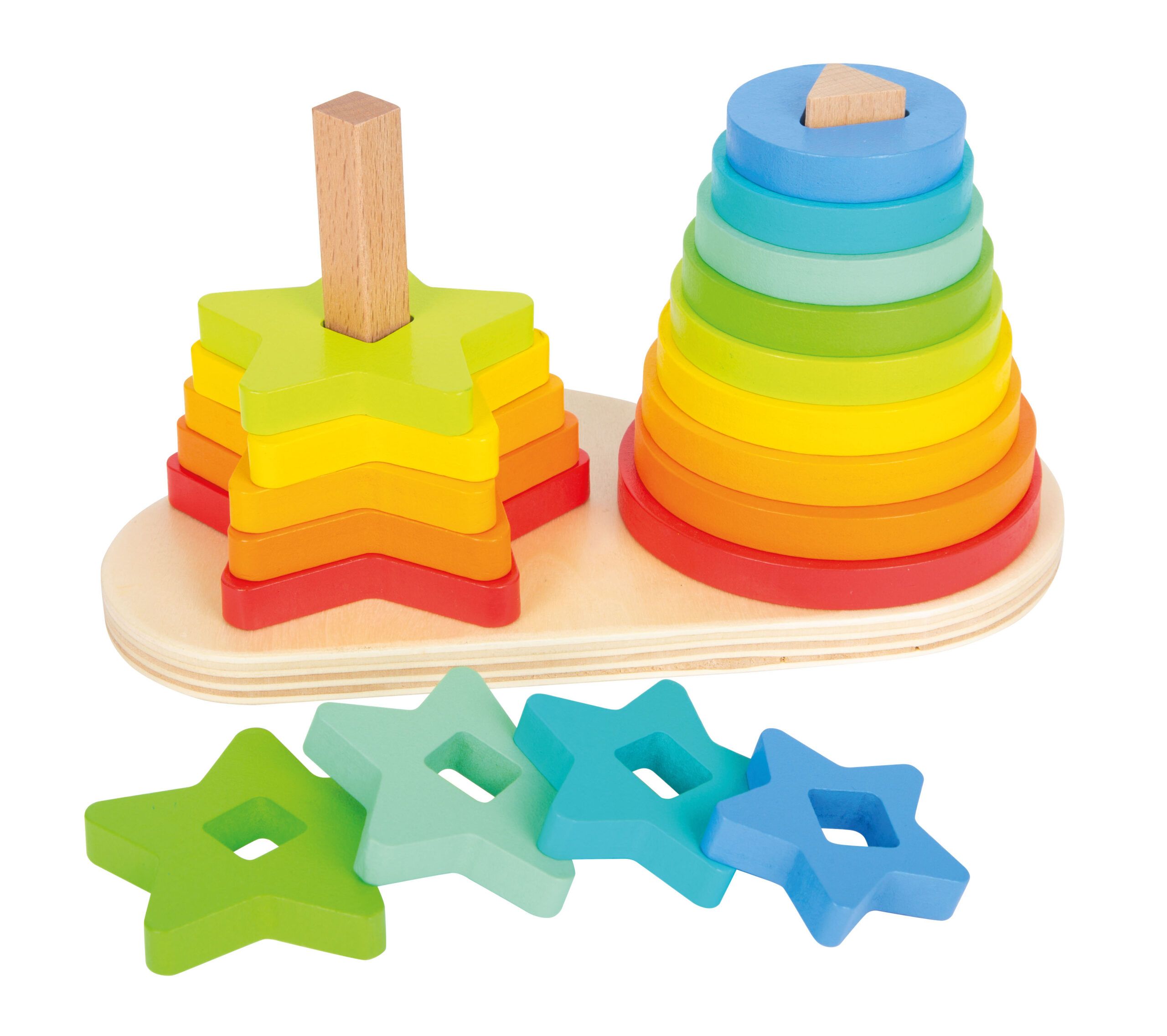 SMALL FOOT JUEGO DE ENCAJAR FORMAS RAINBOW