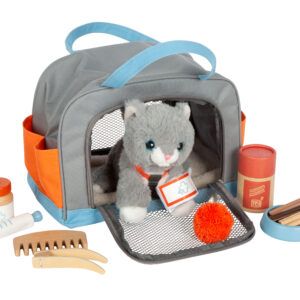 SMALL FOOT GATO CON TRANSPORTÍN Y SET DE CUIDADOS