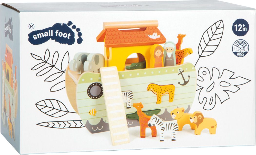SMALL FOOT JUEGO DE ENCAJAR FORMAS ARCA DE NOÉ SAFARI - Imagen 6