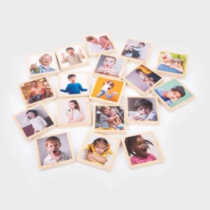 TICKIT CONJUNTO 16 FICHAS MADERA MIS EMOCIONES
