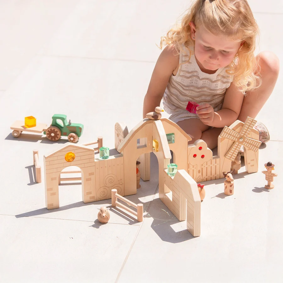 TICKIT SET DE GRANJA DE MADERA - Imagen 5