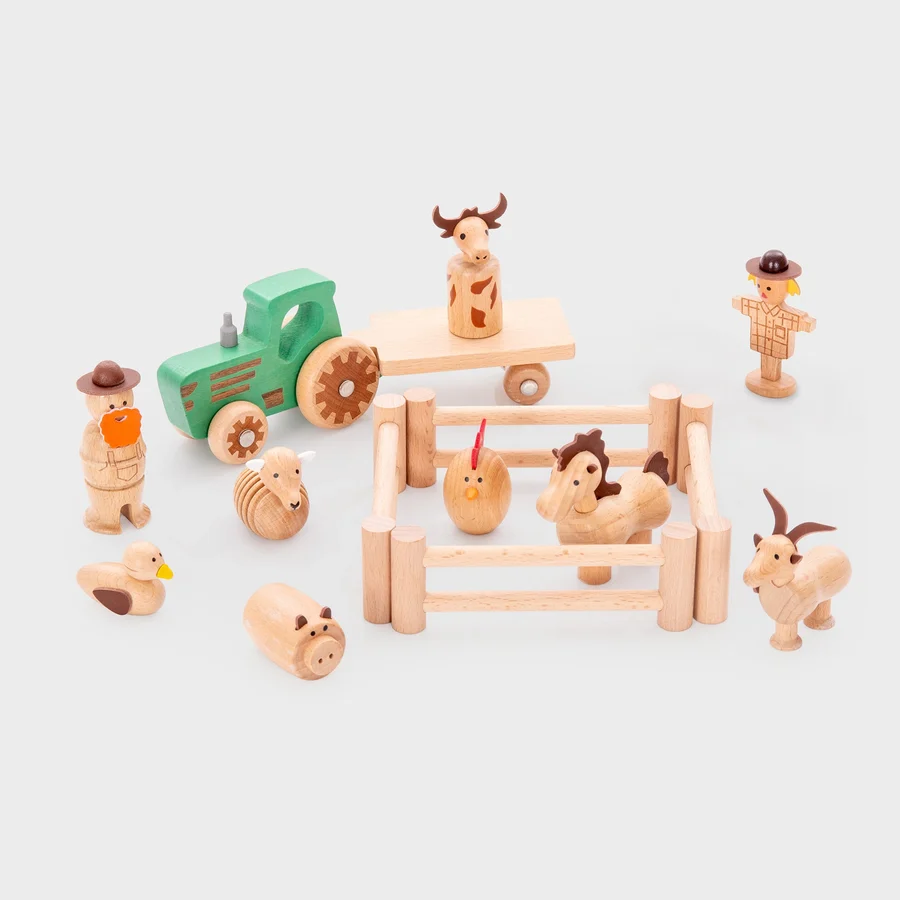 TICKIT SET DE GRANJA DE MADERA