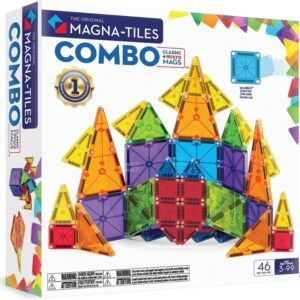 MAGNA TILES COMBO + MICROMAGS 46 PIEZAS