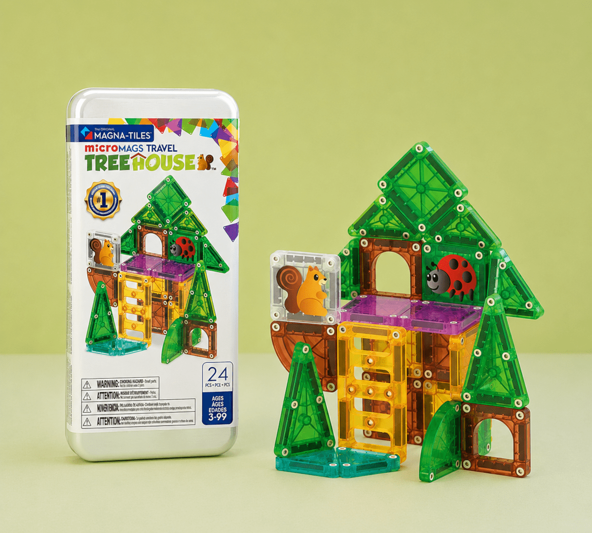 MAGNA-TILES SET VIAJE CASITA DEL ÁRBOL - Imagen 6