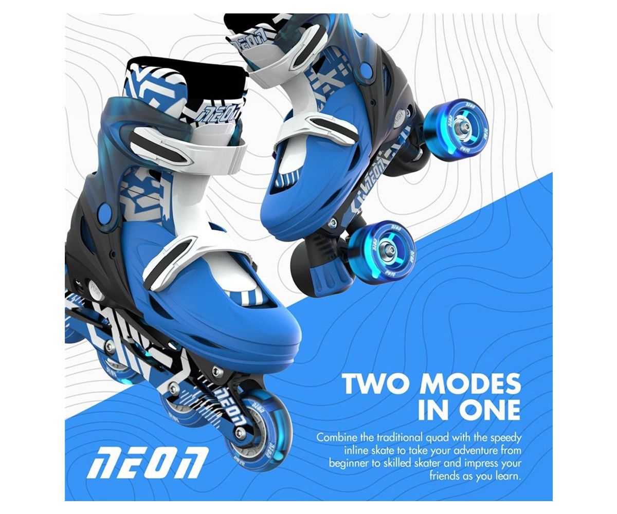 YVOLUTION PATINES COMBO NEON GOTEKI AZUL T.34-37 - Imagen 2