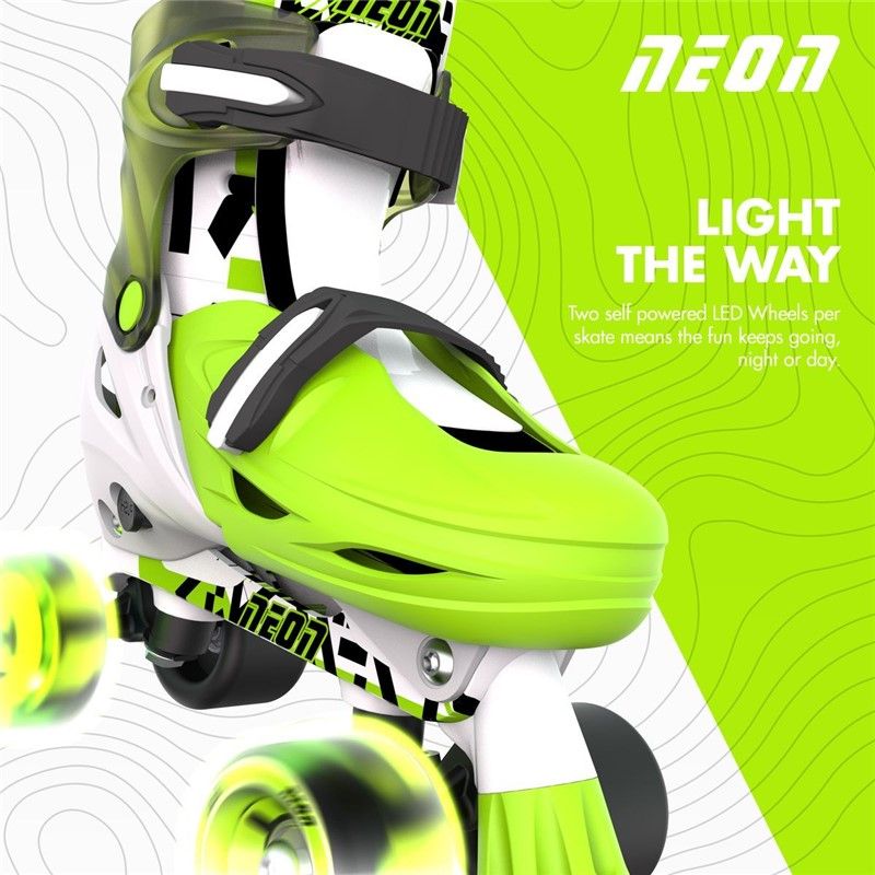 YVOLUTION PATINES COMBO NEÓN VERDE T.30-33 - Imagen 2