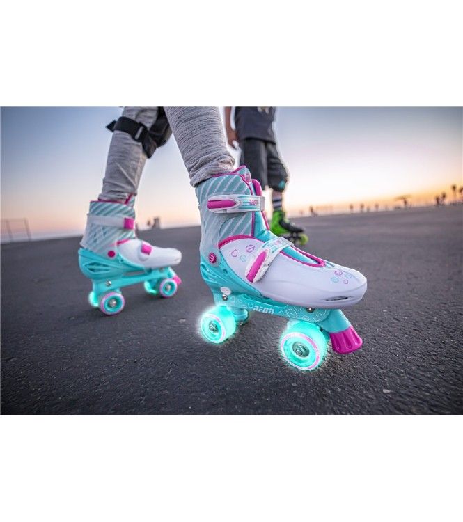 YVOLUTION PATINES COMBO NEON TURQUESA ROSA T.30-33 - Imagen 5
