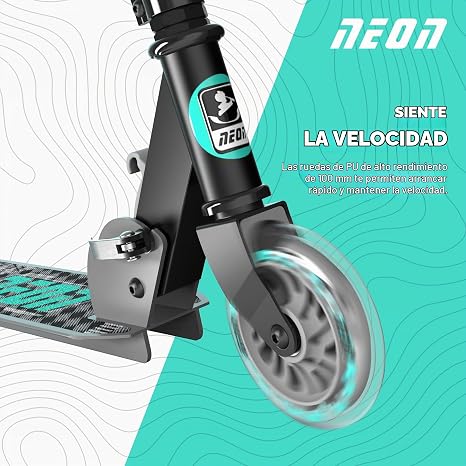 YVOLUTION PATINETE NEON APEX GRIS YVOLUTION - Imagen 3