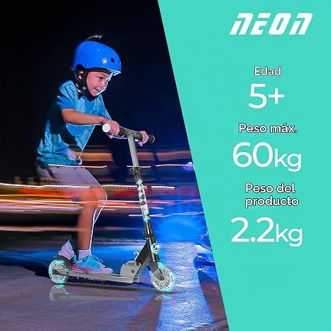 YVOLUTION PATINETE NEON APEX GRIS YVOLUTION - Imagen 5